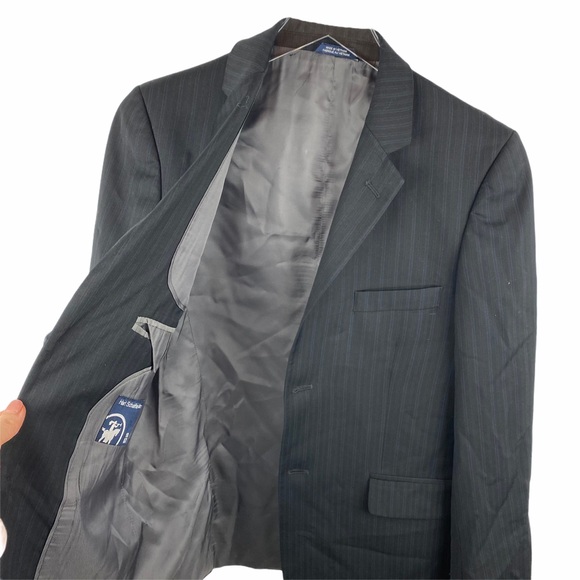 Hart Schaffner Marx Pinstripe Blazer Jacket Sportscoat Size 18 - Picture 4 of 4
